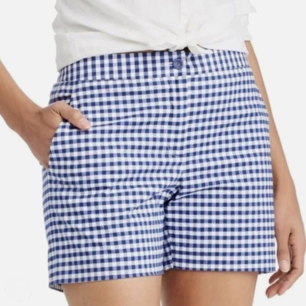J. McLaughlin Cosmo Gingham Women's Shorts - Picture 2 of 6